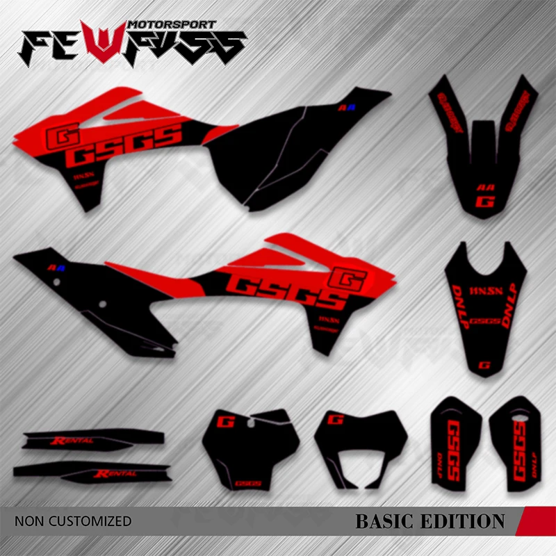 

Fewfuss для GASGAS MC EX EC 125 250 300 350 450 2021 2022 2023 мотоциклетные графические наклейки, наборы наклеек, номер, имя, заказ