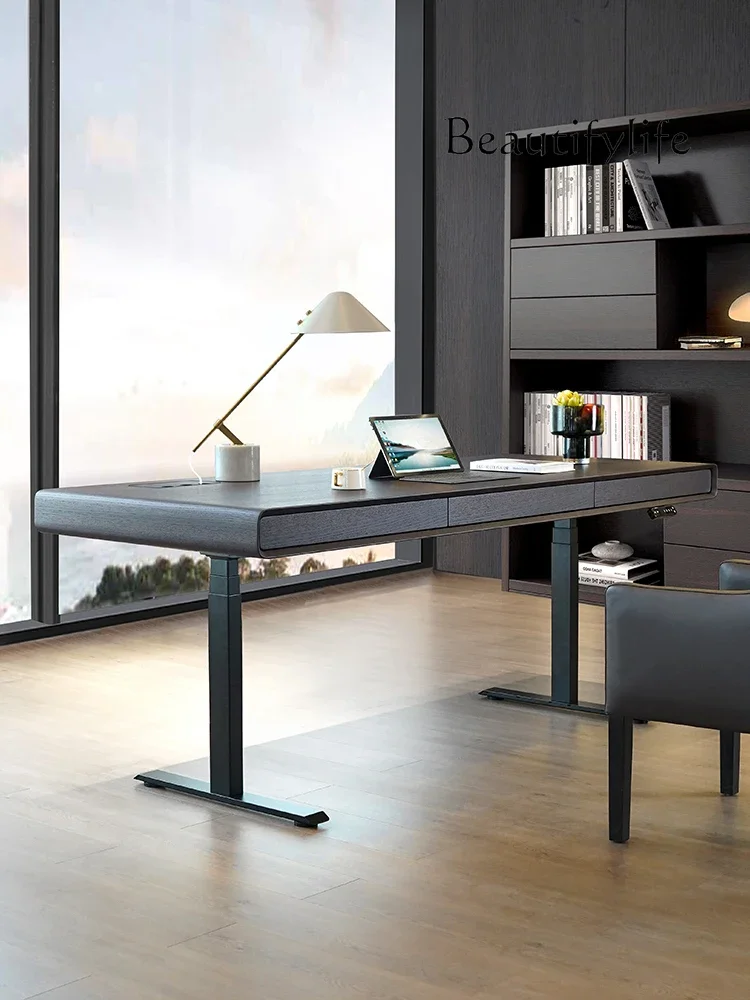 Designer Electric Lifting Desk Writing Desk Italian Light Luxury and Simplicity Study Computer Desk