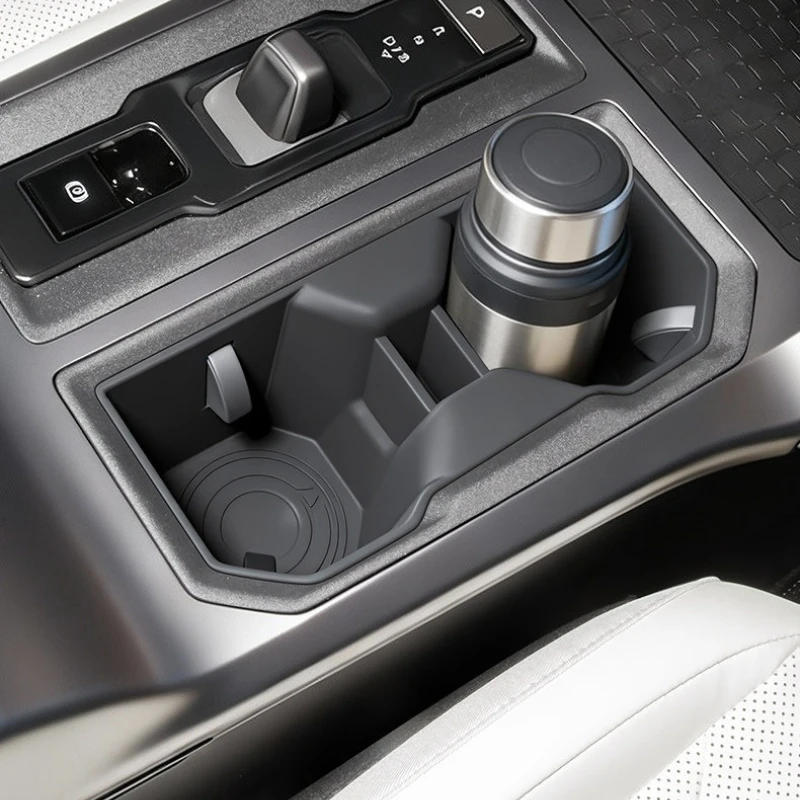 

For Toyota Rav4 2026 Silicone Car Center Console Water Cup Holder Front Rear Cup Holders Anti-slip Mat Trim Interior Accessories