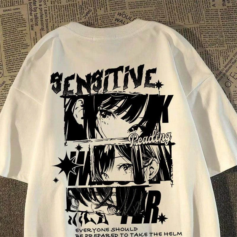 

Футболка унисекс с двухмерным принтом, свободный крой, летняя, для студентов, парная модель