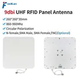 Fonkan Long Range ISO 18000-6C 860-960Mhz 9dbi UHF RFID Reader Antenna for Access Control Management
