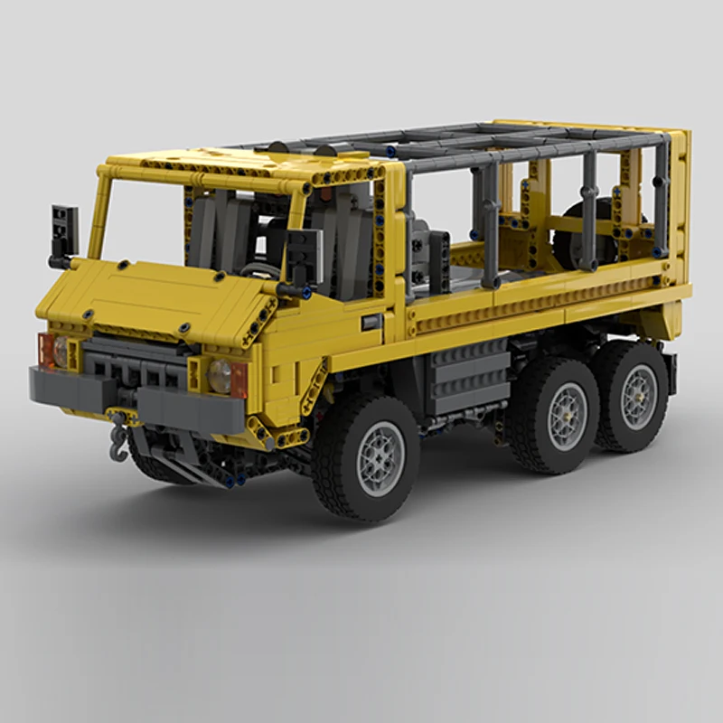 City Car Model MOC Building Bricks Pinzgauer 6x6 Off-Road Vehicle Modular Technology Children Holiday Gifts Assemble Toys Suit