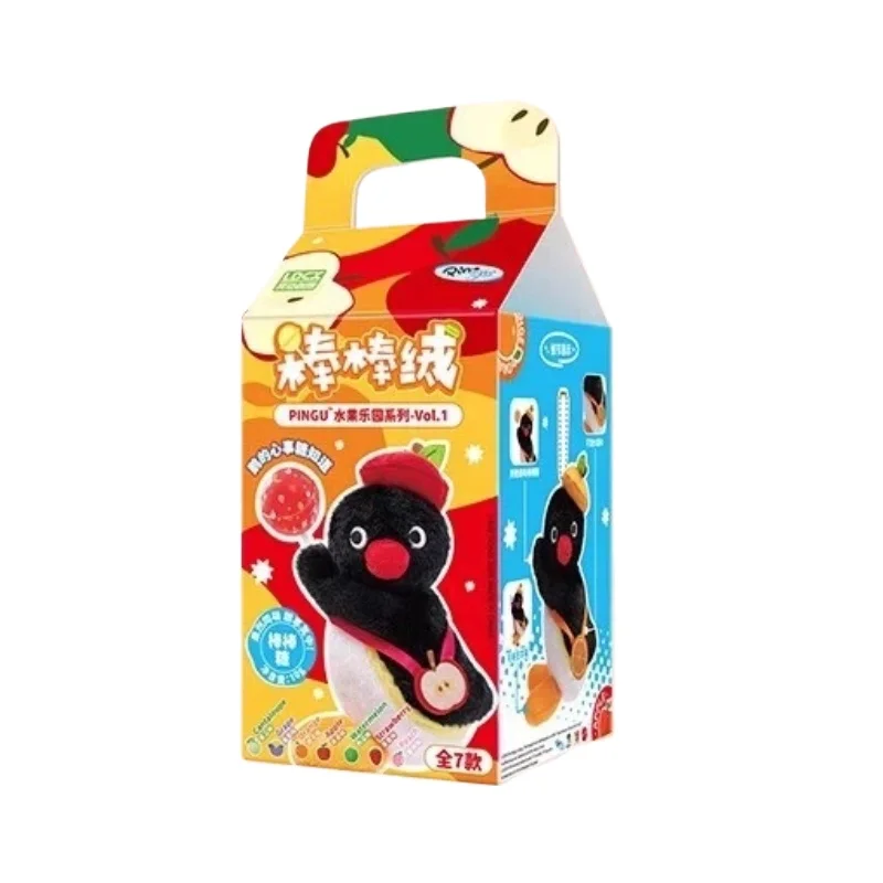 الذكية Pingu محبوب المخملية الفاكهة بارك سلسلة من صندوق أعمى لطيف أفخم الدمى محبوب مصاصة أكياس دمى معلقة الحلي الهدايا
