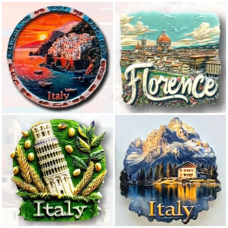 Pegatinas para nevera de Italia, recuerdos de Roma, Daisy Firenze Pisa Amalfi Lago di Misurina Cinque Terre, imanes para nevera, regalos de boda