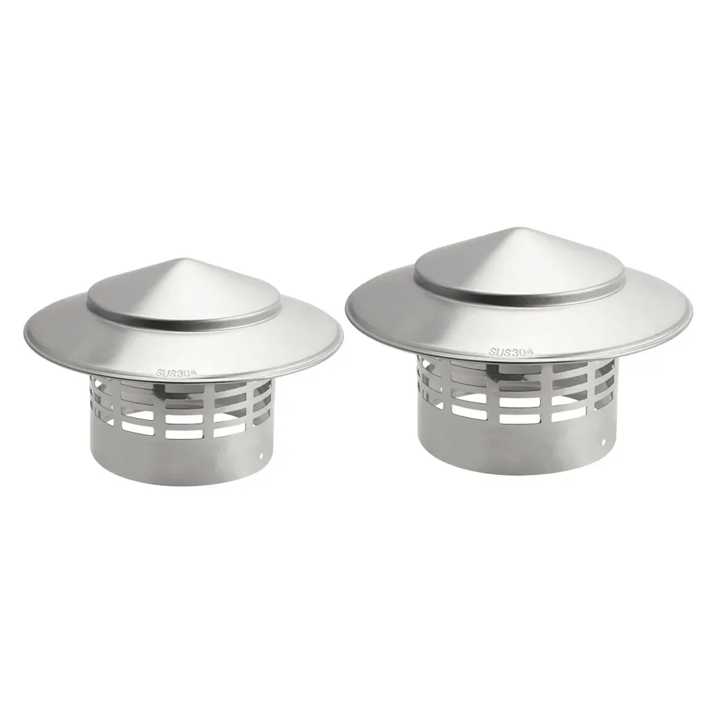 

Stainles Steel Chimney Cap Exterior Wall Fresh Air Outlet Roof Pipe Exhaust Hood For Ventilation Ducts Air Extraction Hoods
