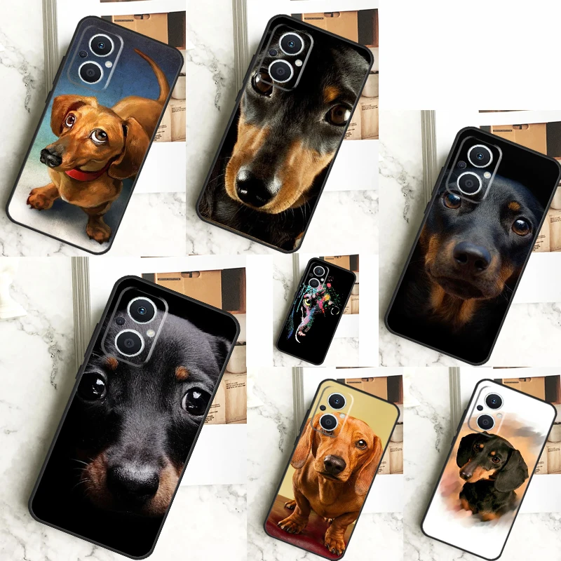 Dachshund Dog Case For OPPO Reno 10 Pro 11 F 4 5 6 7 8 Lite 4Z 5Z 8T OPPO Find X5 X2 X3 Lite X6 Pro Cover