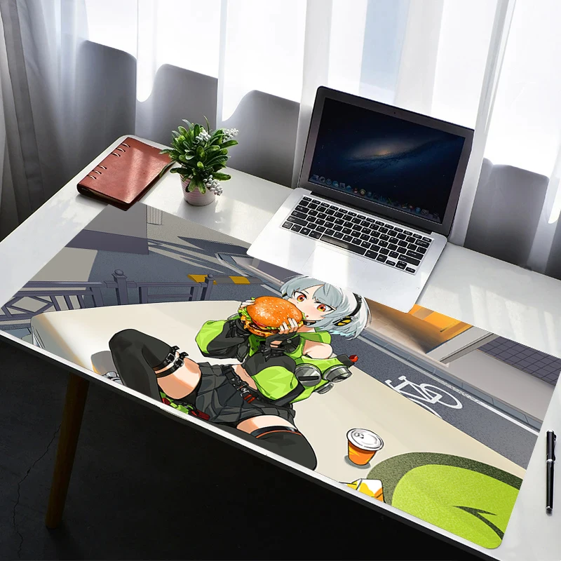 لوحة ماوس للألعاب، وسادات ممتدة، حصيرة ماوس Zenless Zone Zero Anby Demara، لوحة ماوس محمولة لخزانة الكمبيوتر، حصيرة مكتبية #3