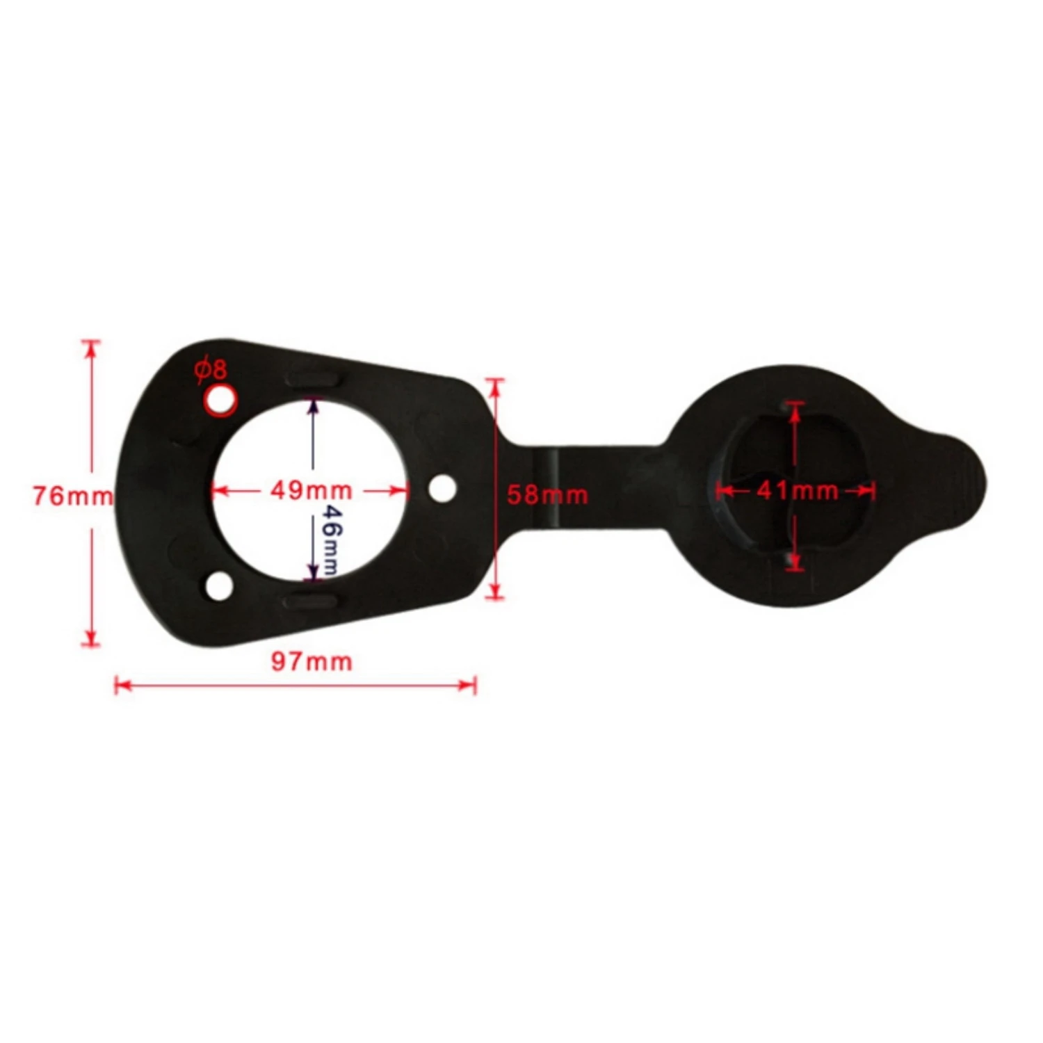 2 PiecesFishing rod bracket gasketand Gasket Kit Fit for Flush Mount Rod Holder Kayak Boat Fishing Accessory image 2