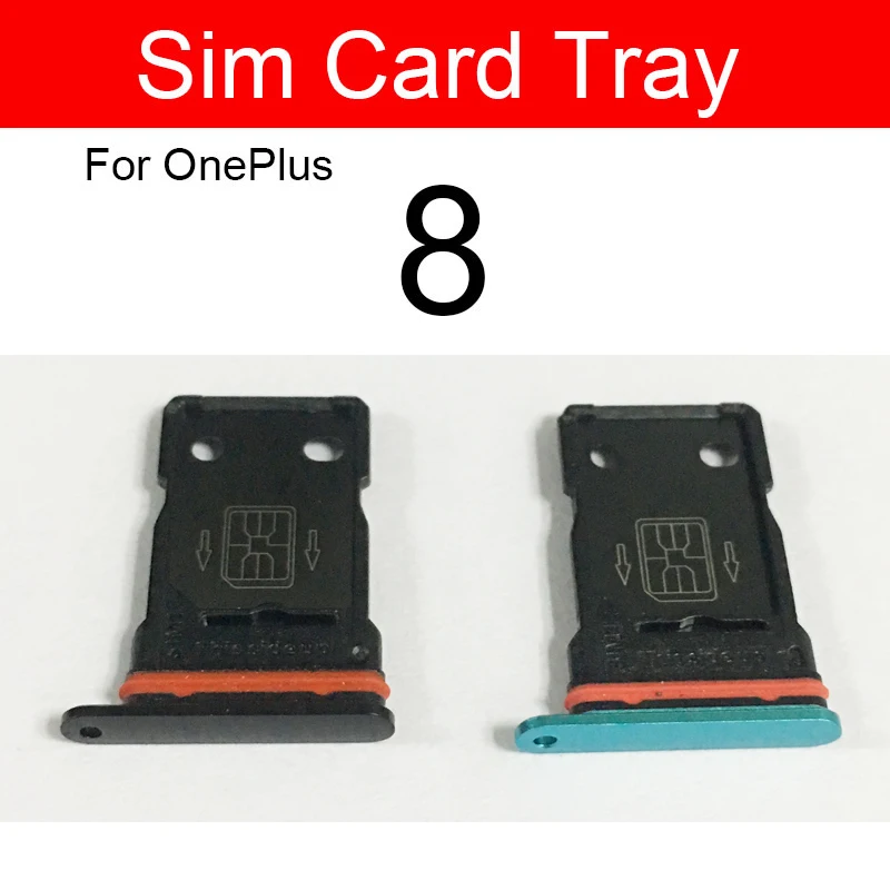 Sim Card Tray Holder For Oneplus 1+ 8 Pro 8T 9 Pro 9R Sim Card Tray Slot Socket Replacement Parts