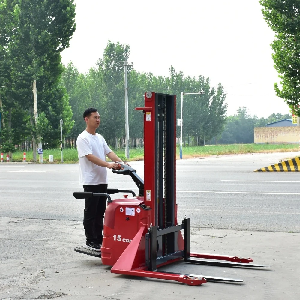 CE Certification Hot Selling 1.5T Electric Forklift Stacker Electric Automatic Elevator Electric Pallet Stacker