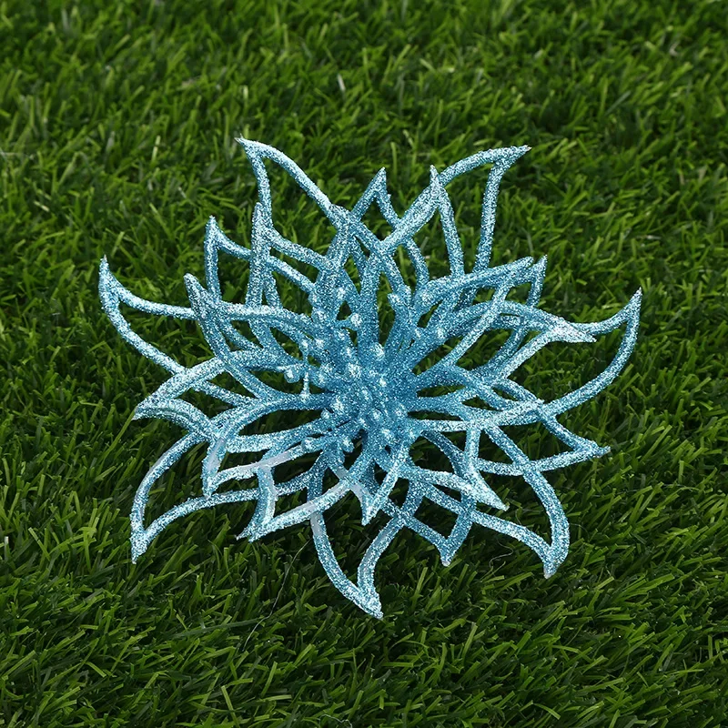 

Christmas Artificial Flowers, Faux Flowers, Fake Flowers for Home, Merry Christmas Tree Decoration, Glitter Flower Heads, Weddin