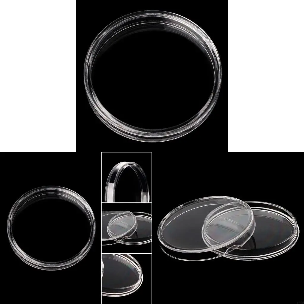 L9BE Round Coin Storage Box 40.6mm Direct Fit Home Bedroom Desktop Book Shelf Decor