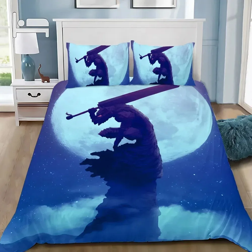 Duvet Cover Berserk 3D Exquisite Anime Guts Digital Printing Bedding Set Comforter Bed Youth Home Decor Kids Boys Gift