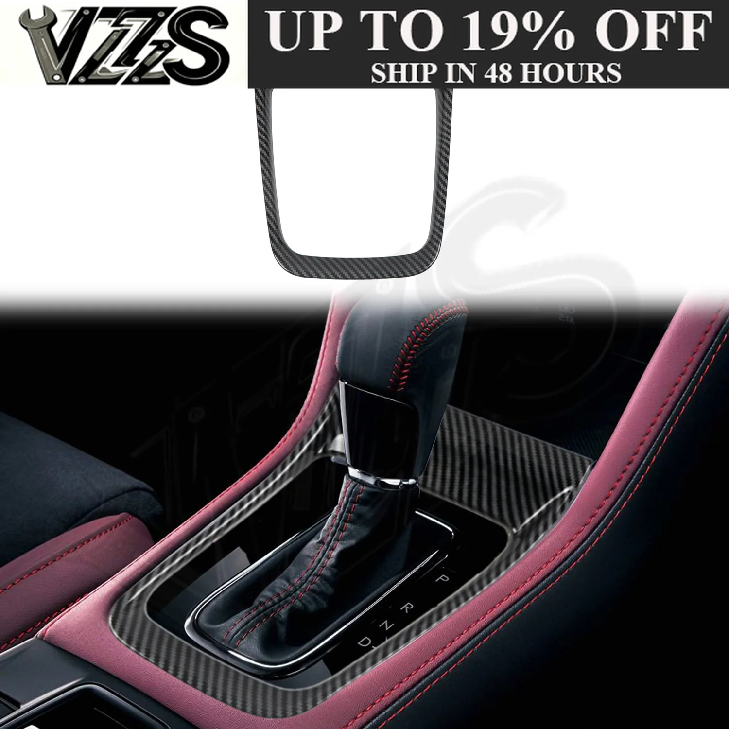 LHD!RHD! For Subaru WRX/ WRX STI 2015-2020 Car Accessories ABS Center Gear Shift Panel Cover 1pc For Subaru Levorg 2015-2020