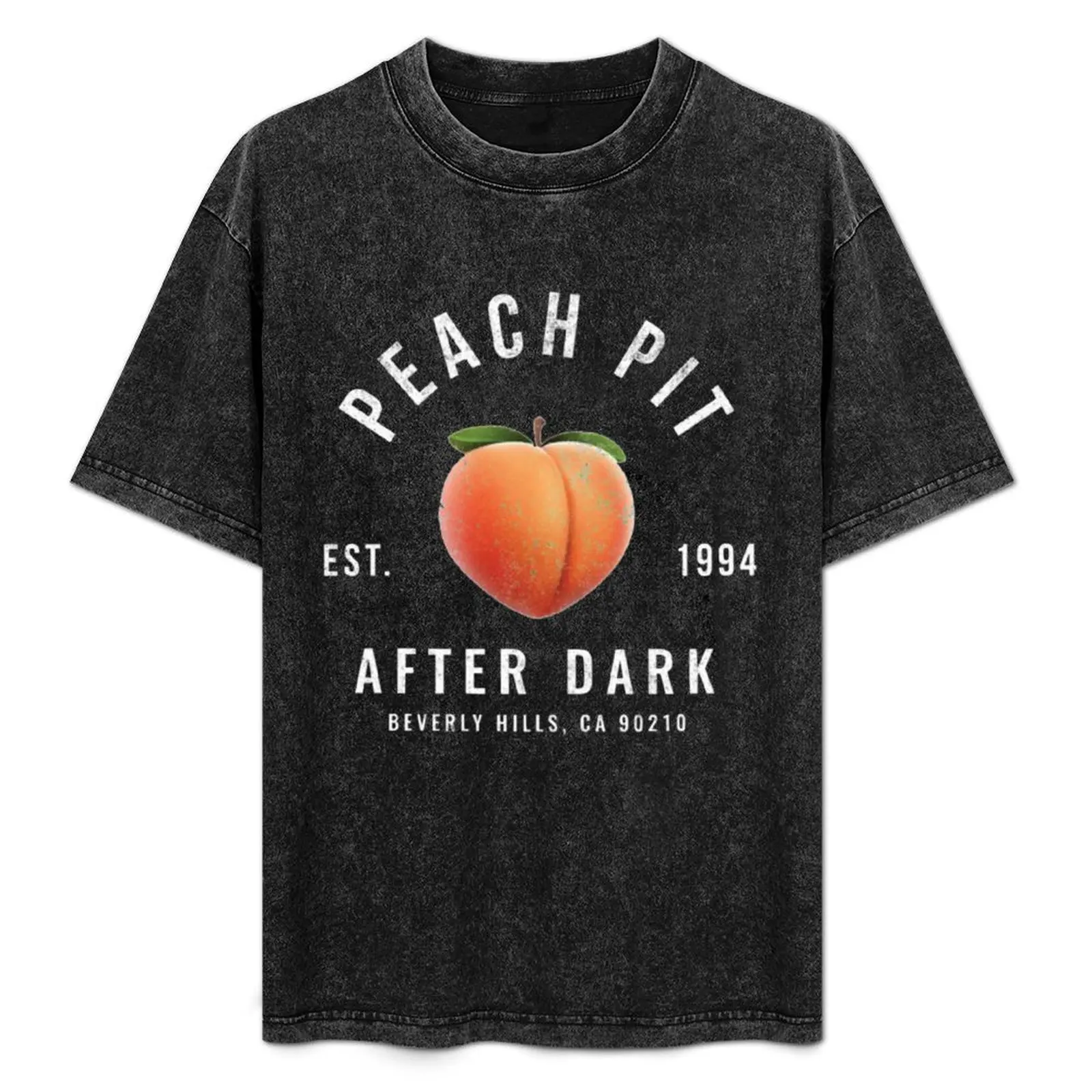 Peach Pit After Dark Logo T-Shirt sublime boys whites cute clothes plus size men clothing