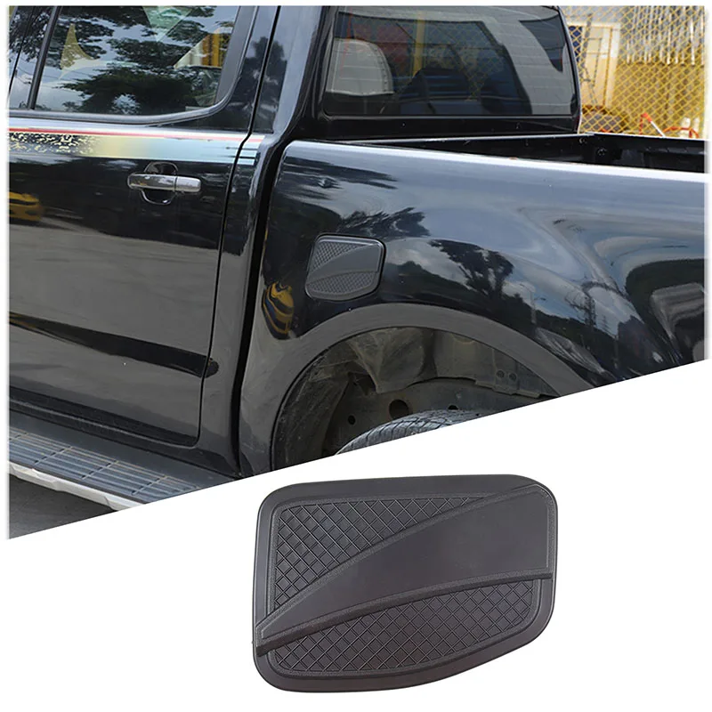 

For Ford Ranger T6 T7 T8 2012-2019 ABS Matte Black Car Fuel Filler Tank Cover Cap Decoration Stickers Exterior Accessories