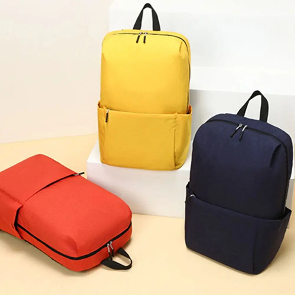 Waterproof Trendy Color Backpack Portable Bags for Travel Camping Shopping Large Capacity Student Bag