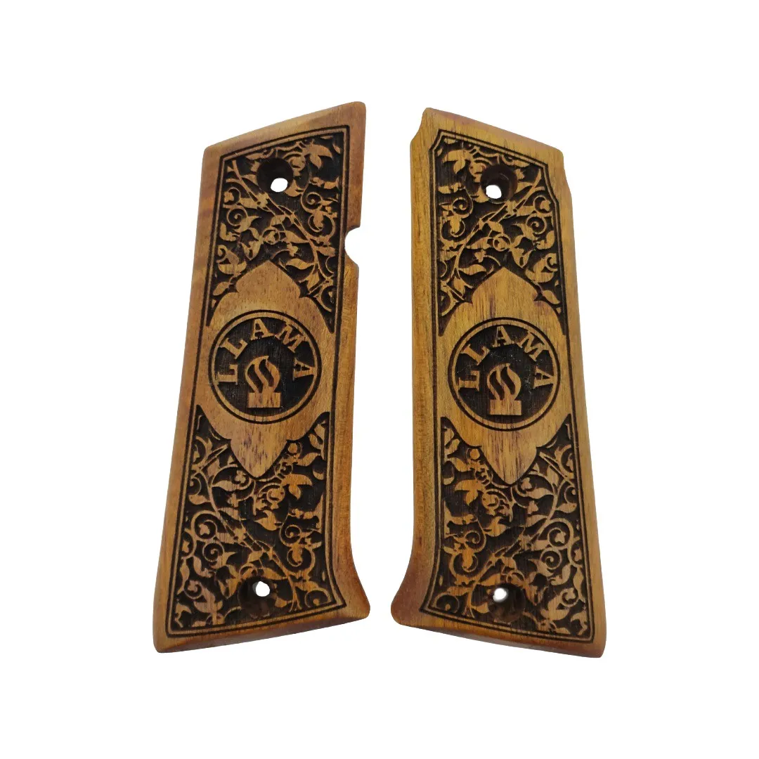 

LLama 1911 45 Acp / 9mm. Compatible Custom Model Walnut Laser Cut Wood 2021-36