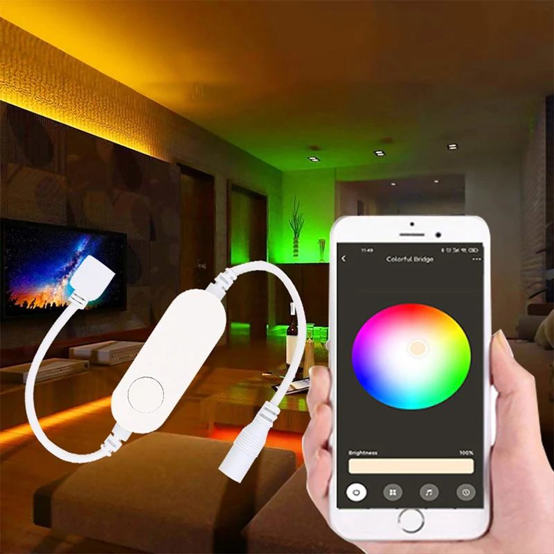 Tuya 3.0 Zigbee Smart RGBW Light Strip 5-24V LED RGBW Controller Wokr With Zigbee Gateway Smart Life Alexa Google Home