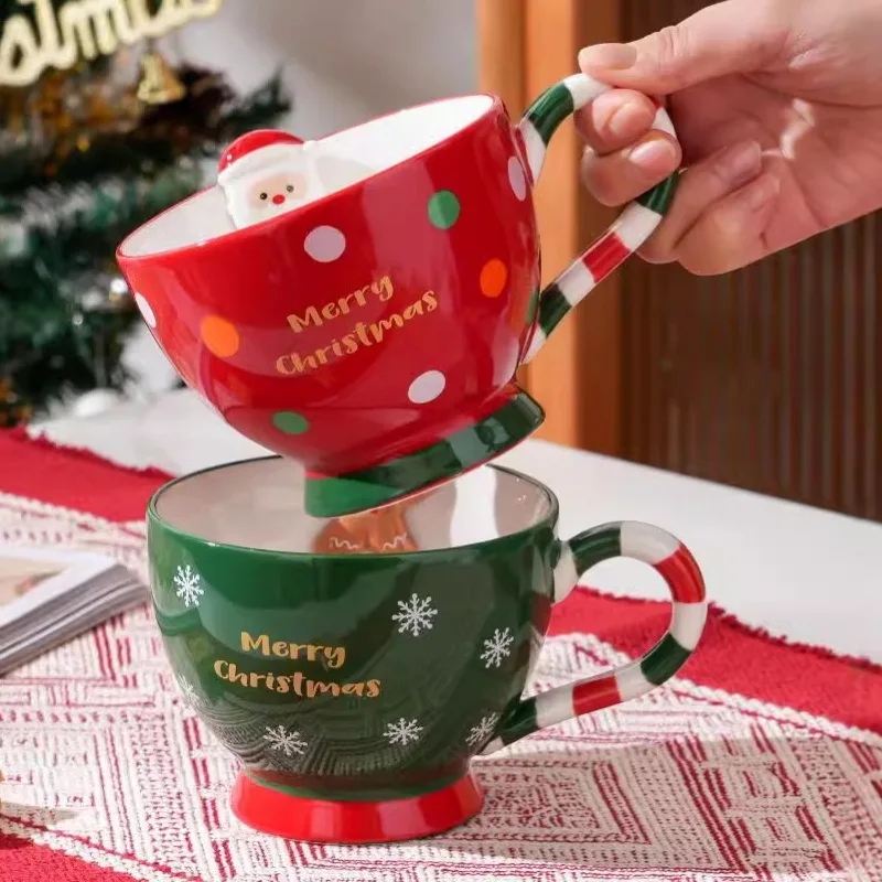 Weihnachtstasse, Keramik, Frühstückstasse, Paarbecher, Besteck, Kaffeetasse, große Schüssel, Tasse, Haferflockenbecher