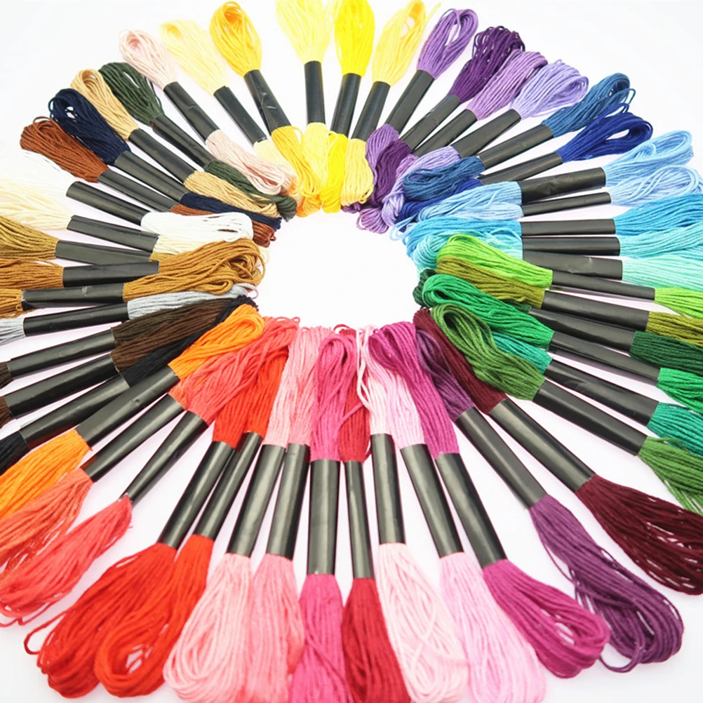

50 Assorted Cross Stitch Kits Embroidery Painting Tools Accessories Set Punch Hole DIY Gift Ideas for Beginners