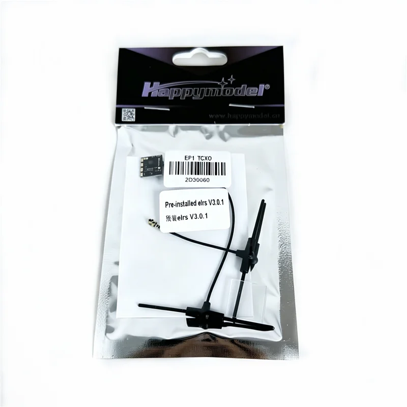 

HappyModel EP1 TCXO 2.4GHz ELRS Receiver, Ultra Light 0.41g, 10x10mm, 25Hz~500Hz Refresh Rate
