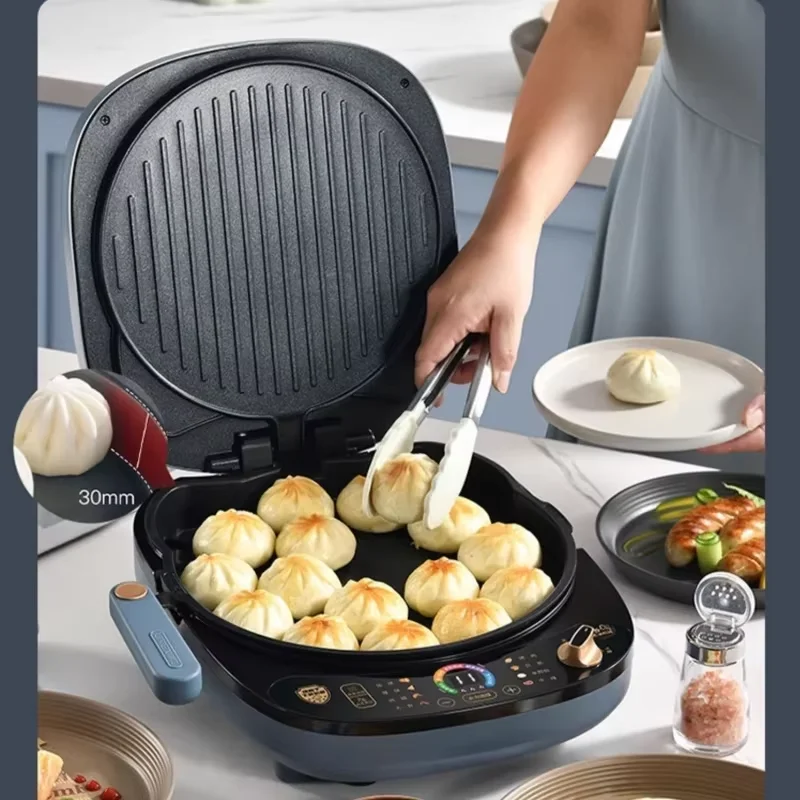 Household Electric Baking Pan Double-Sided Heating Deepened Enlarged Detachable Washable Frying Pan for Kitchen Cooking