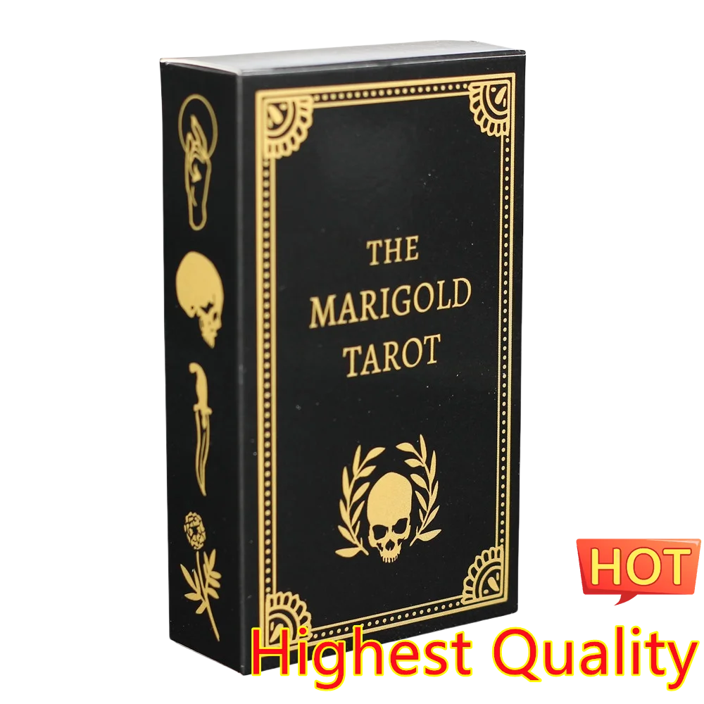 12X7cm Augury Marigold Tarot Without Guide Book Fate  Decks Board Game  Prophesy Tarot Cards Oracle Card