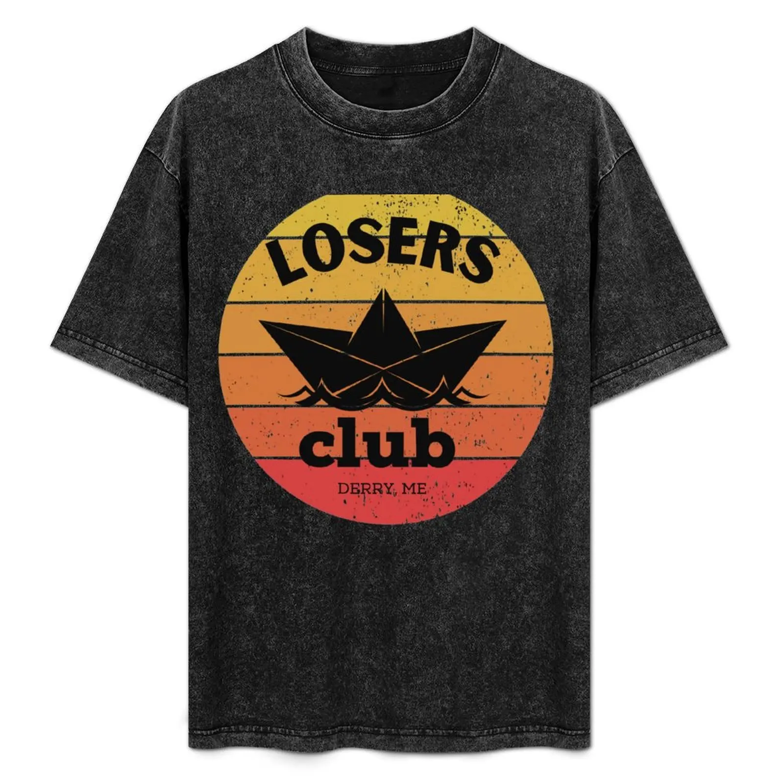 

Losers Club ,Losers Club derry me, retro,Vintage T-Shirt Work Basic Short Sleeve Top