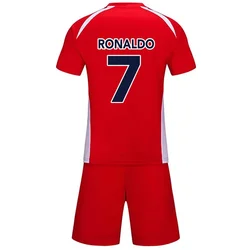 Maglie da calcio Kids Boy Soccer Jersey Set poliestere Soccer traspirante uniforme da calcio per bambini Girl Jersey Shorts Set