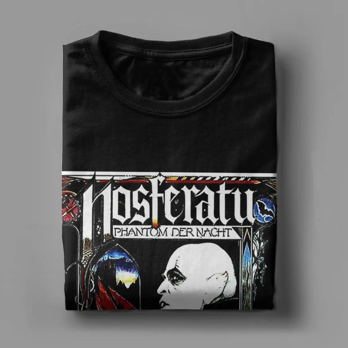 Nosferatu 1922 Horror Movie Vampire Men\'s T Shirts Dracula Halloween Cool Tee Shirt Short Sleeve O Neck T-Shirt Cotton Clothing