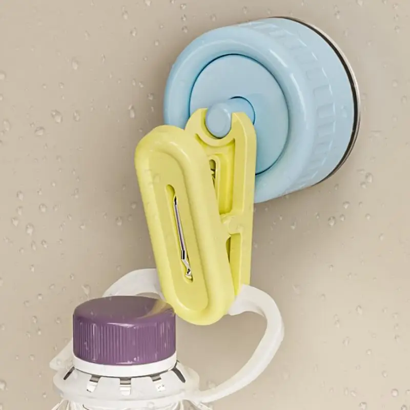 New Waterproof Rotating Suction Cup Storage Clip No Drill Seamless Hook Glove Hanger Strong Load Bearing Holder Organizer Bath view 4
