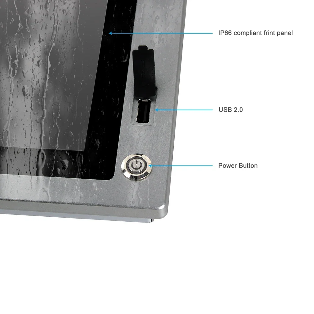10inch Open Frame Embedded Install Touch Industrial Monitor 1280 X 800 Full Hd 400 Nits Embedded Monitor Waterproof Monitor