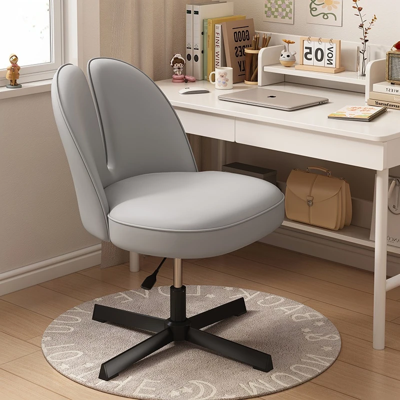 

Swivel Office chair living room leisure chair Leather Backrest Computer chair Comfortable study desk soft stool Modern Furniture