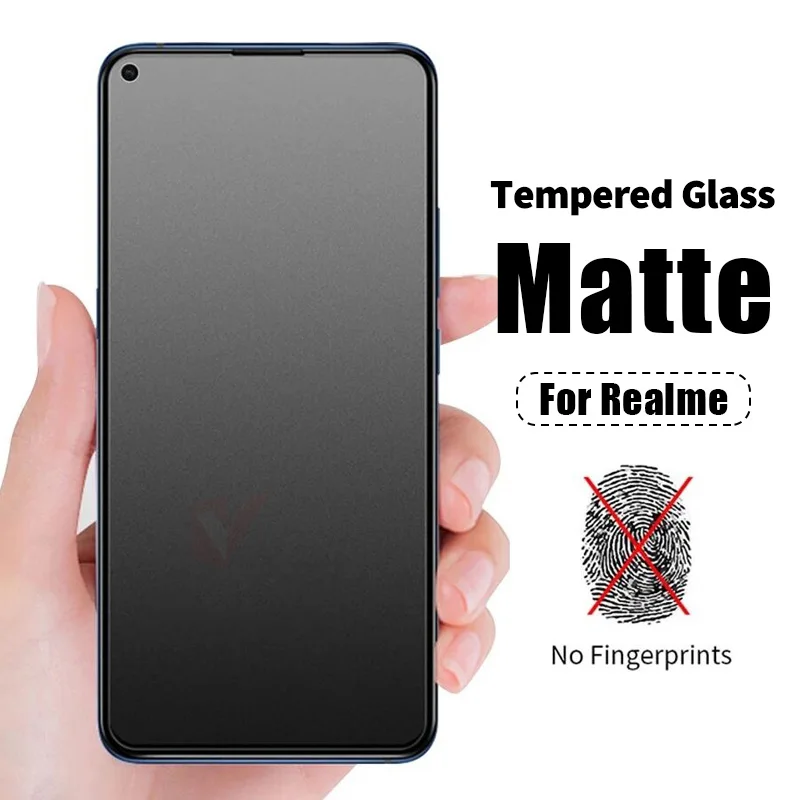 

Anti-Glare Matte Screen Protectors for Realme 11 10 9i 9 8i 8 7 X7 6i 6 Tempered Glass for Realme GT3 GT2 Q5 Q3 Pro Frosted Film
