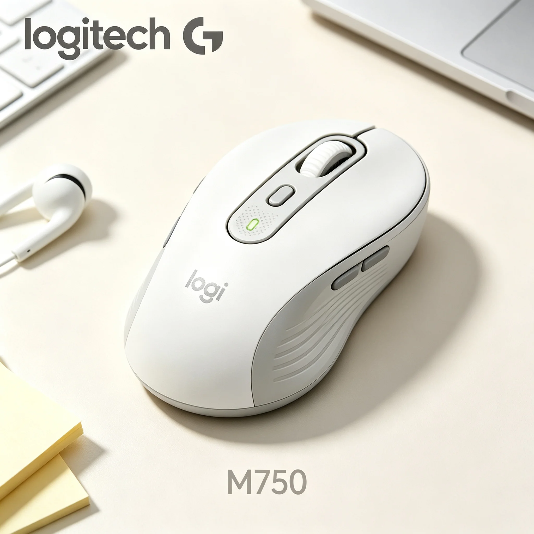 Logitech Signature M750 Mouse Stable 10M Wireless Range Silent Mice For Office Laptop Casual Gaming Desktop