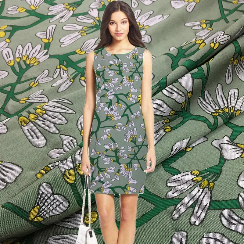 

Жаккардовая ткань в китайском стиле, элегантный и жесткий материал в стиле ретро, весеннее и осеннее платье, ветровка, ткани Cheongsam, оптовая продажа