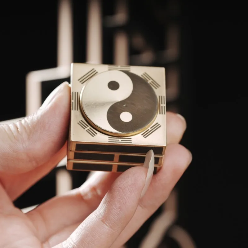 Metaal Koper Fidget Spinner Tol Tip Gyro EDC Stress Verminderen Speelgoed Roterende Verlichten Angst Antistress Decompressie