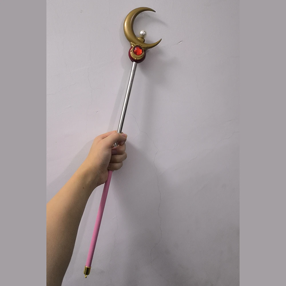 1pc Moon Zinc Alloy Adjustable Length Cosplay Magick Wand Gift Box Packaging