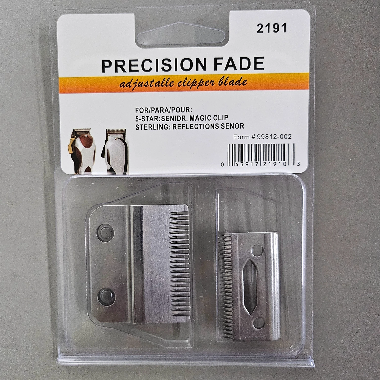 Replacement 2191 Blade Fit For Wahl Hair Clipper 5 Star Senior， Magic Clip，Sterling Reflections Senior，Super taper，Pro Basic