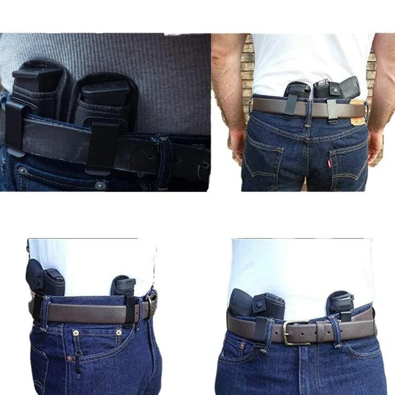 Tactical Single Magazine Pouch Holster IWB Concealed Carry 9mm .40 .45 Mag Holster for Glock 17 19 43 Sig 1911 S&W M&P Beretta