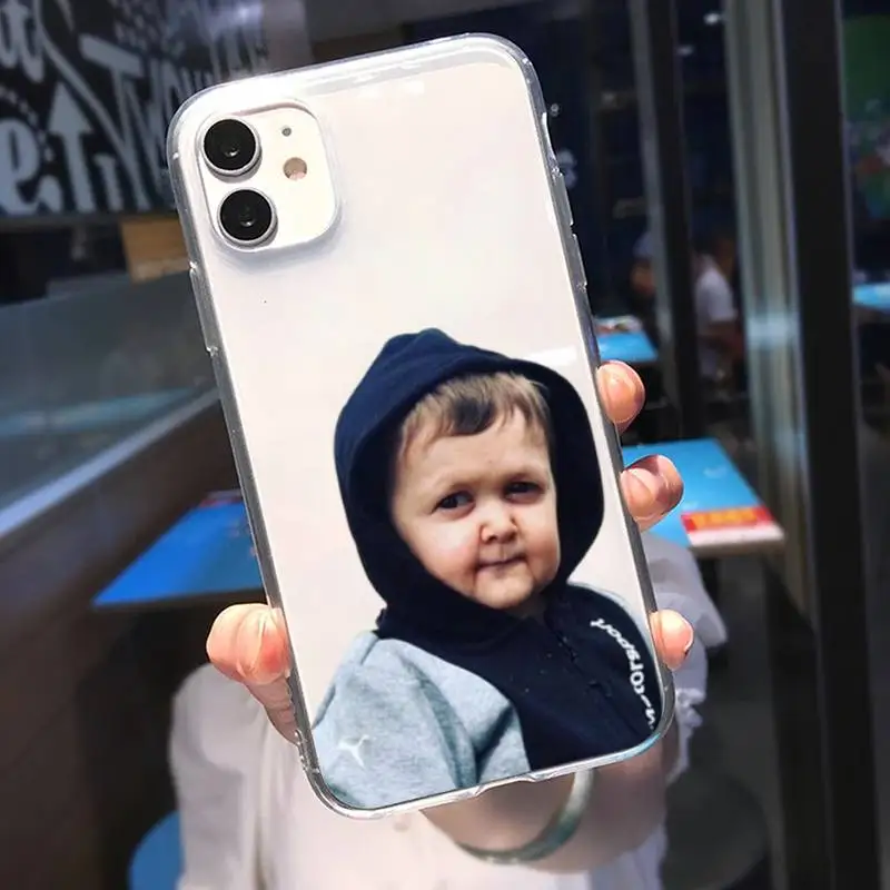 Babaite Funny Hasbulla Phone Case for IPhone 11 12 13 Pro Max Mini 8 7Plus X Xs XR SE3 Soft TPU Phone Transparent Cover Funda