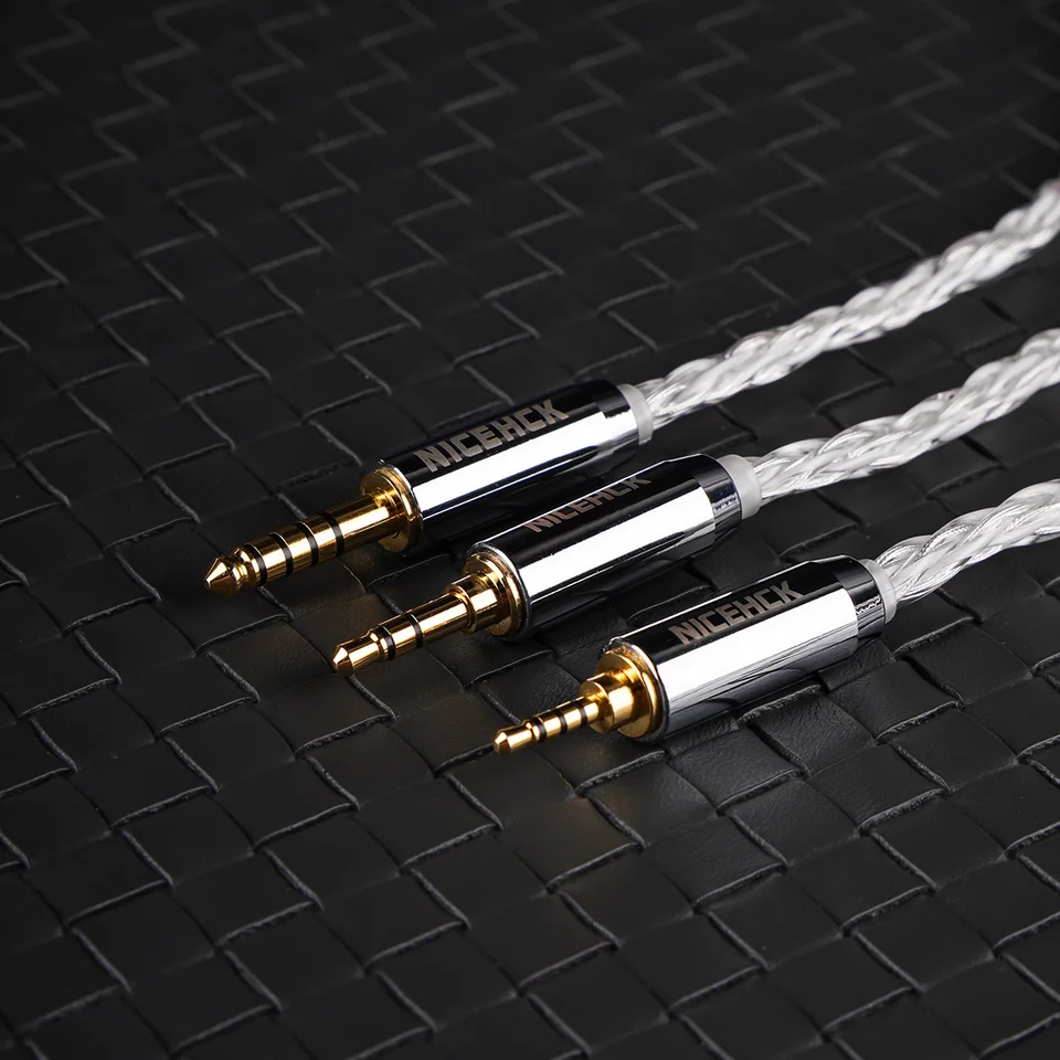 NICEHCK DeepSnow 4 Strand Silver Plated German Copper Cable MMCX