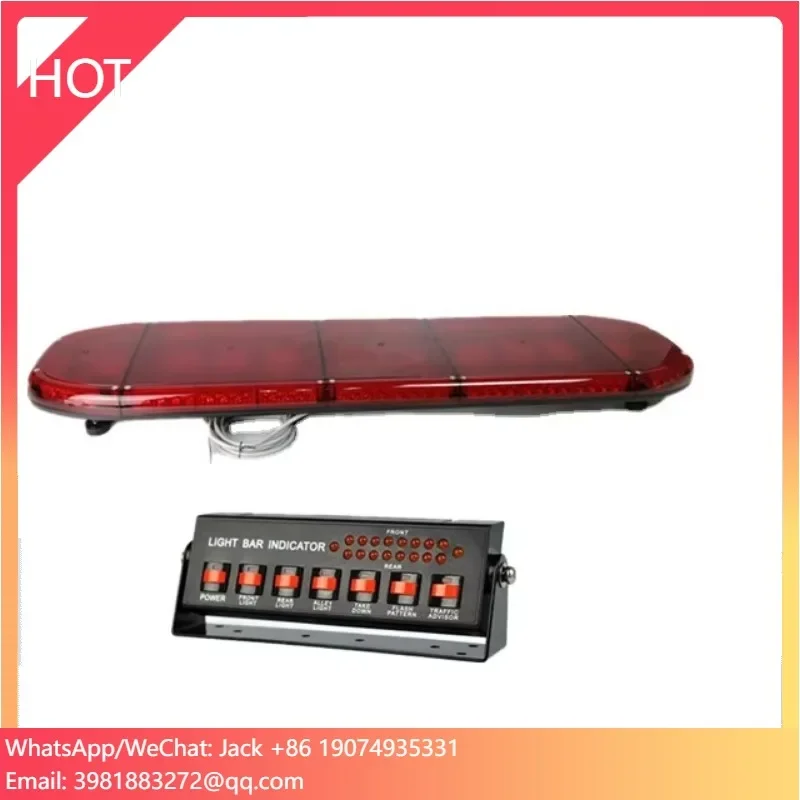 

50inch Strobe Lights Safety Vehicles Security Car Roof Top Emergency Warning Ambulance Light Bar With Traffic Advisor Function