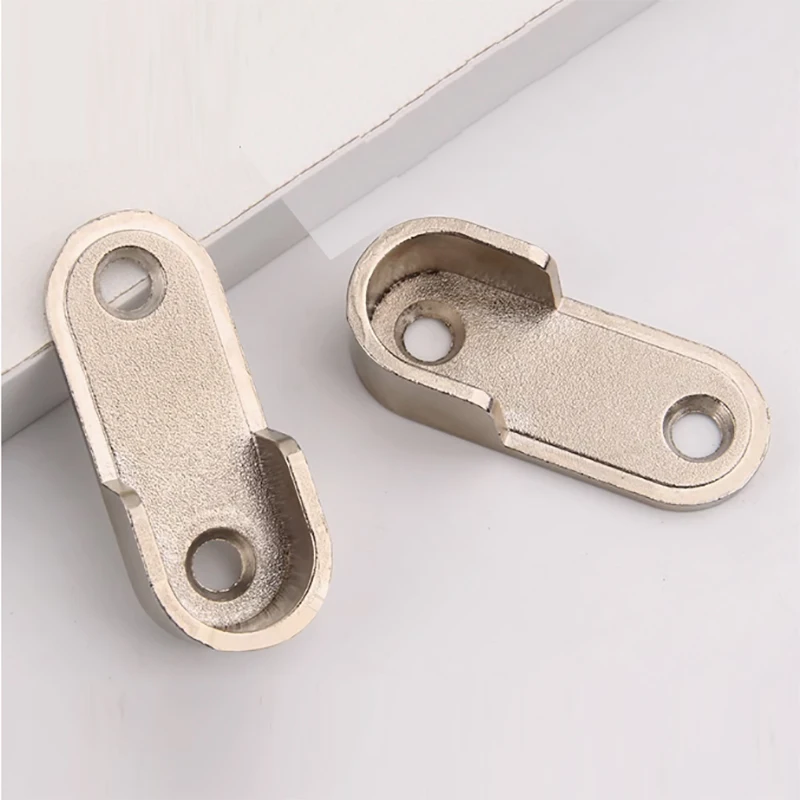 2/4/PCS Wardrobe Clothes Tube Support Closet Rod Pole End Bracket Thickening Holder Cupboard Hardware Furniture Accessories