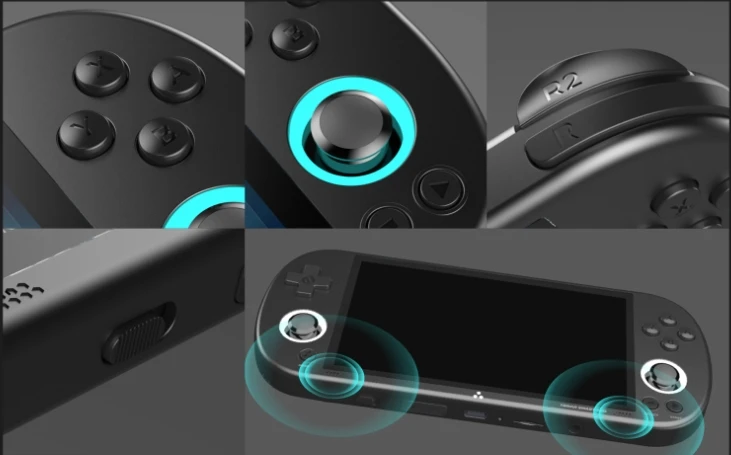 وحدة تحكم ألعاب محمولة مفتوحة المصدر PRO مقاس 5 بوصات IPS شاشة عالية الوضوح ريترو GBA Arcade PSP #5