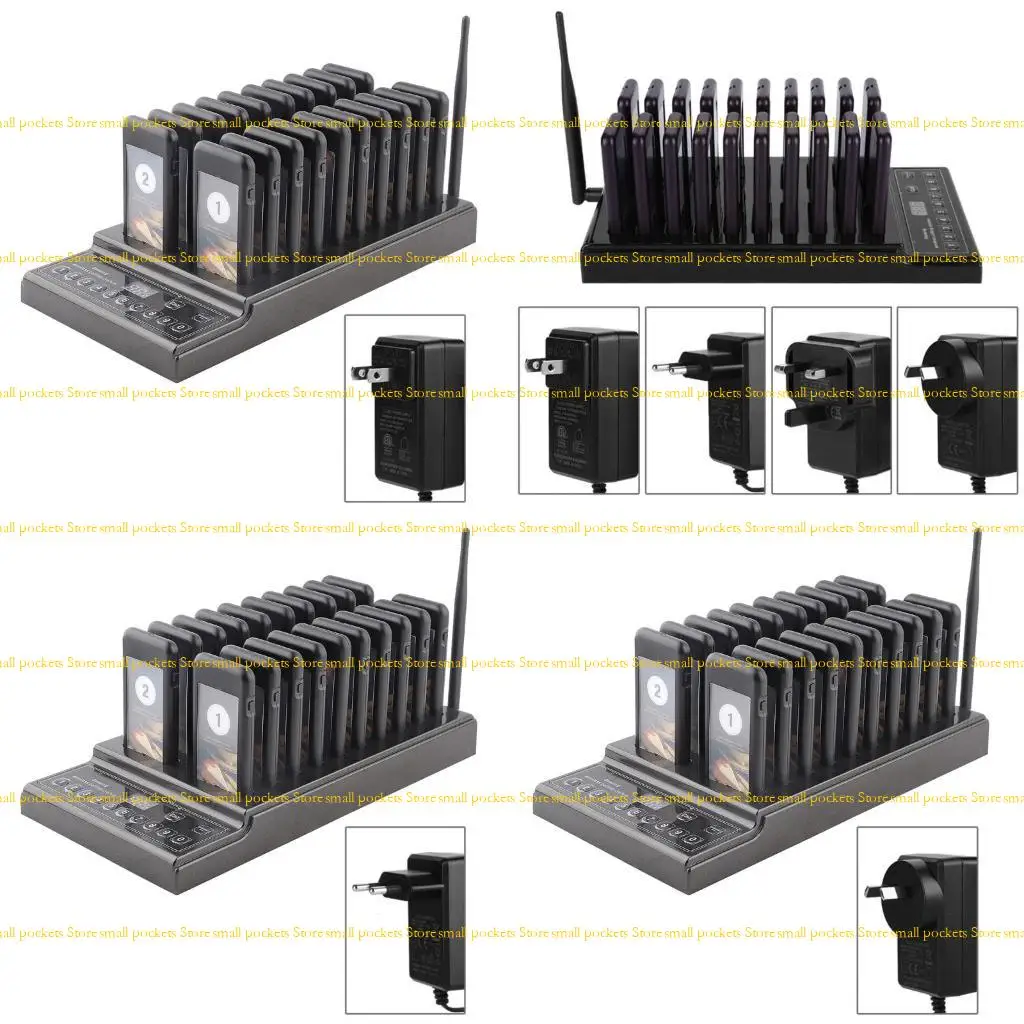 

R1WD SU-68Z Restaurant Wireless Queue Calling System 3 Indication Modes Buzzer&Vibration/Vibration/Buzzer for Bakery Bar