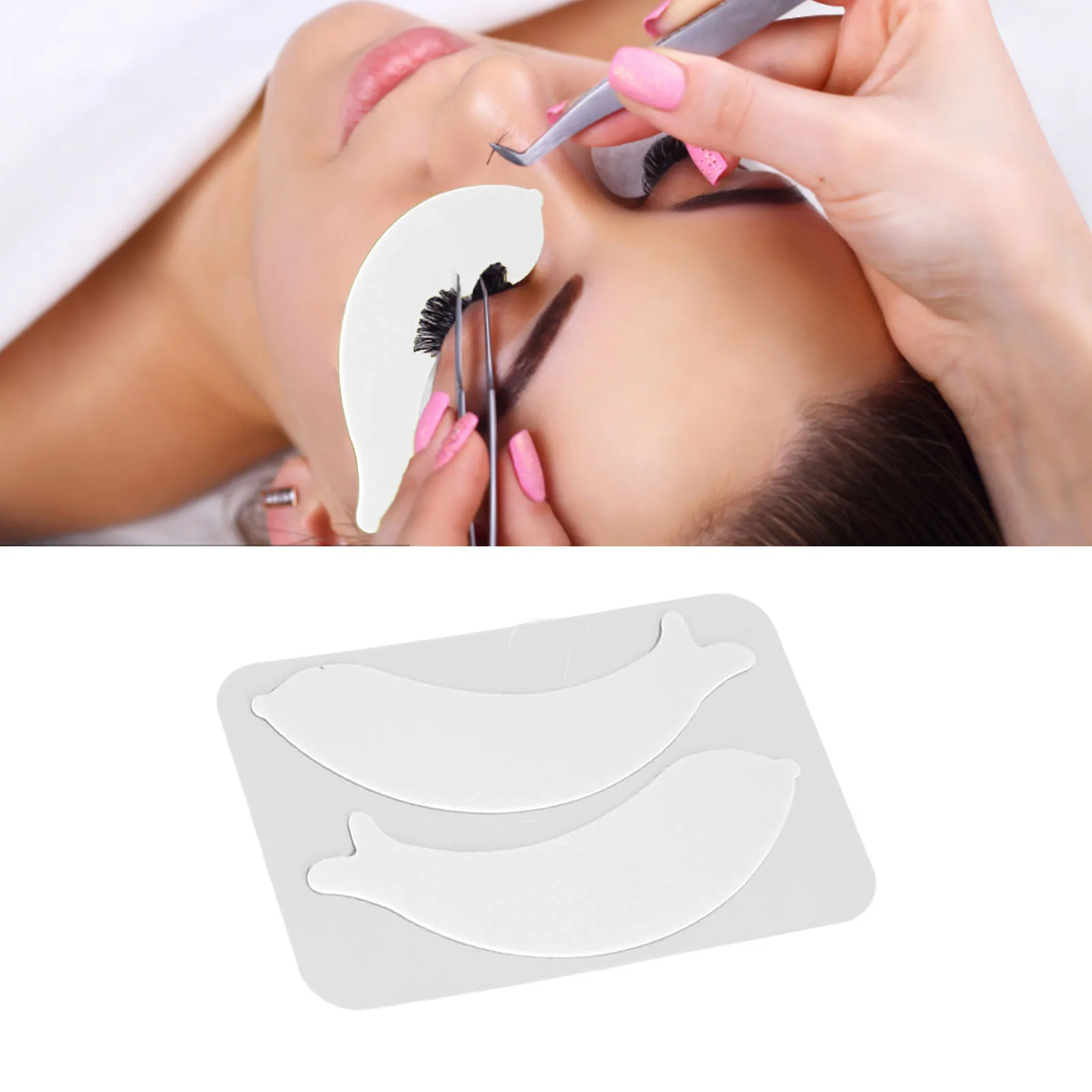 Eyelash Extension Under Eye Pad 10 Pairs Eyelash Extension Patches Silicone Under Eye Patches Resuable Lower Lash Isolation Pads