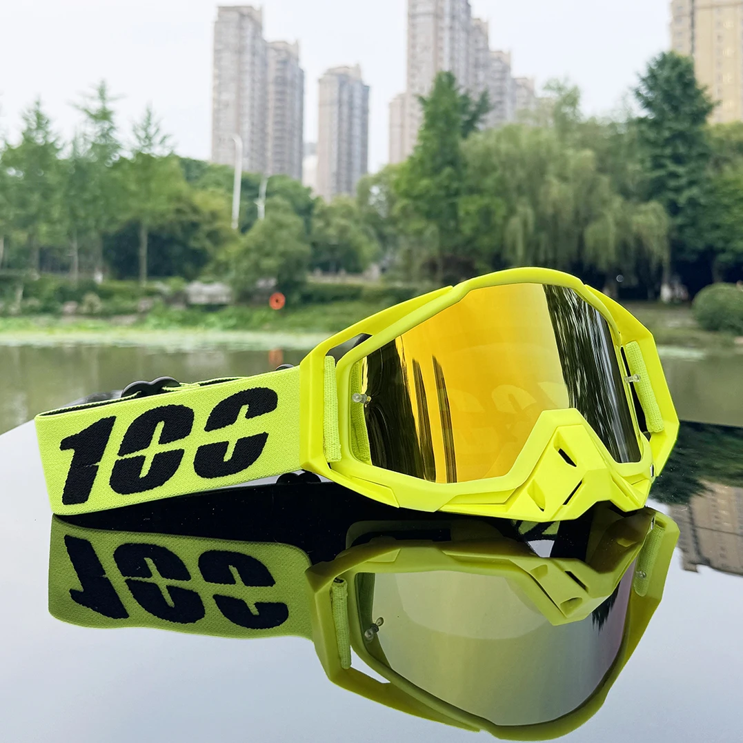 100 Motocross Goggles Motorcycle Sunglasses HD Lens Man MTB ATV Mask Windproof Protection Riding Women Moto MX  Glasses image 2
