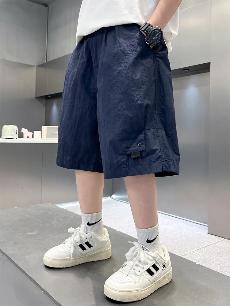 vetements-tendance-pour-enfants-nouveaute-ete-–-short-sportif-fin-a-jambe-droite-pour-garcons-tailles-moyennes-et-grandes